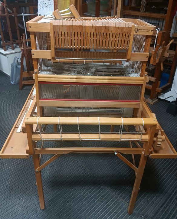 Sold – 24 Shaft, 22 in “Woolhouse” Table loom with stand